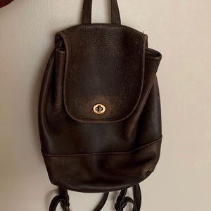 Vintage brown leather Backpack